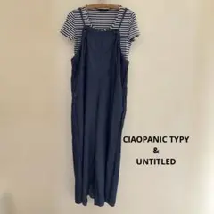 CIAOPANIC TYPY デニムキャミサロペットUNTITLED ボーダーのサムネイル