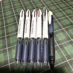 製薬会社ボールペン 他 6本 2色ペン５本　ジェットストリーム1.0mm１本