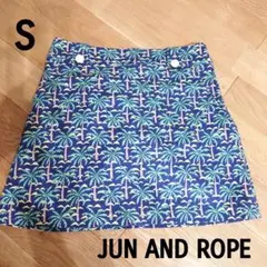 ジュンアンドロペ☆ヤシの木柄ミニスカートのサムネイル