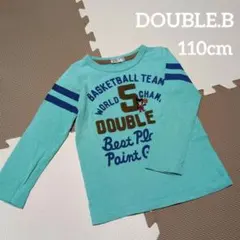 DOUBLE.B☆バスケットボール長袖カットソー☆110cm
