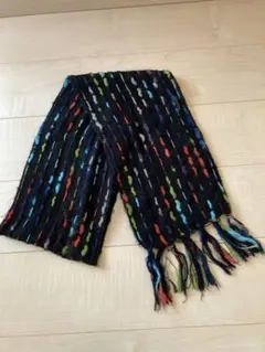 カラフルストライプ アクリルマフラー