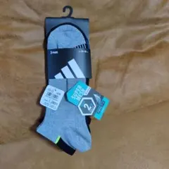 新品未使用)adidas春夏用！靴下3足組！26-28cm/定価1408円