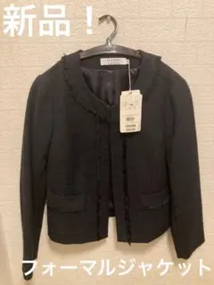 新品！タグ付き！LE TiROiR ノーカラージャケット ネイビー　フォーマル