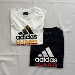 adidas Tシャツ 2枚セット ホワイト/ブラック