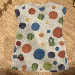 グラニフ　はらぺこあおむし　半袖ワンピース　120 りんご