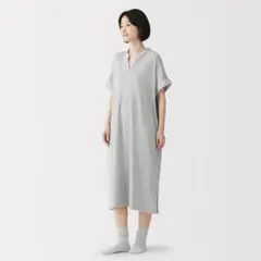 無印良品 着るタオル 半袖ワンピース Ｍ 杢グレーのサムネイル