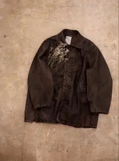1 ANCELLM YOKE LEATHER CUT OFF HALF COAT - メルカリ