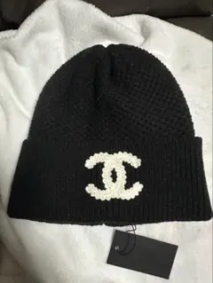 CHANEL ニット帽 ビーニー ブラックのサムネイル