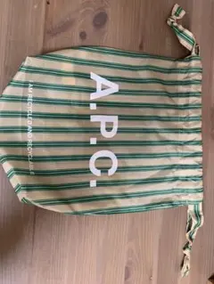 A.P.C. リサイクルストライプバッグ
