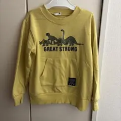 恐竜プリント イエロートレーナー　130