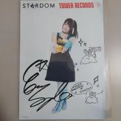 会場限定】スターダム 玖麗さやか ポートレート②【直筆サイン入り