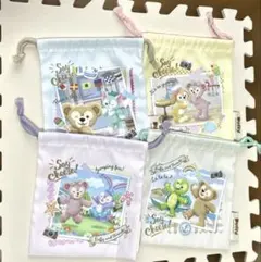 ディズニー ダッフィー フレンズ 巾着袋４種セット Duffy