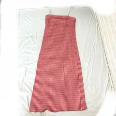 【ほぼ未使用】ZARA キャミソールワンピース レッド チェック柄