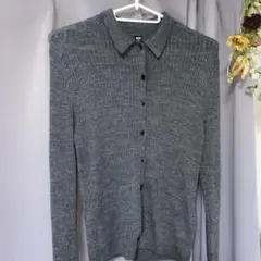 UNIQLOメリノリブポロカーディガン