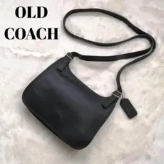 美品 オールドコーチ COACH グラブタンレザー ミニ ショルダーバッグ 黒