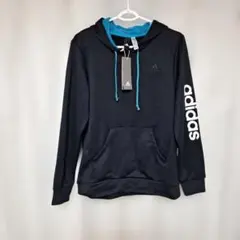 adidas ブラック フード付きパーカー