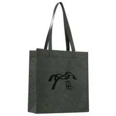 PENELOPE グレー フェルト トートバッグ ロゴ　馬柄　大容量