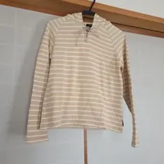 COMME CA ISM ストライプフードTシャツ Mサイズ