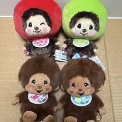 モンチッチ　リンゴBIGぬいぐるみ 渚のモンチッチ　Lサイズぬいぐるみ