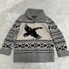 Eddie Bauer エディーバウアー　ニット　ジップアップHAND KNIT