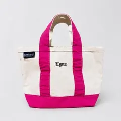 90s アメリカ製　LANDS' END キャンバストートバッグ ミニ ピンクのサムネイル