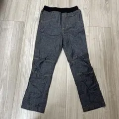 ダークグレー デニム風 ボトムス