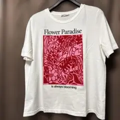 ZARA フラワーパラダイス Tシャツ レディースＬ