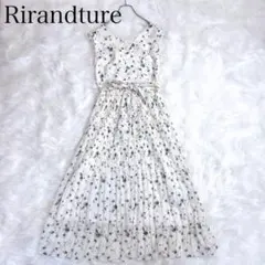 リランドチュール　一枚で主役級　楊柳プリーツワンピース　リボン