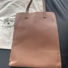IL BISONTE ブラウンレザートートバッグ