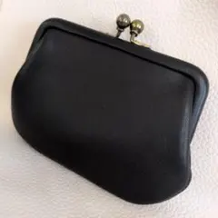 希少!!美品✨コーチ　がま口　レザー　ブラック　コインケース　小物入れ　オールド
