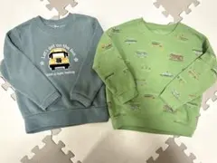 トレーナーセット 100cm 緑色 青色