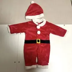 サンタコスチューム フリース 赤 70cm ロンパース