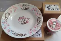 【新品】わちふぃーるど 猫のダヤン パスタ皿・ハーブマグ（ダヤンとみつばち）