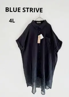 BLUE STRIVE シアーチュニックブラウス　大きいサイズ4L 新品