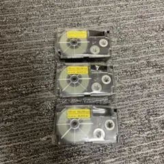 CASIO XR-18YW ネームランドテープカートリッジ黄色テープ黒文字18㎜