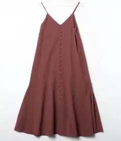 くるみ釦デザイン2wayキャミワンピース ミラオーウェン