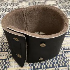 美品 VIN&AGE ヴィンアンドエイジ リアルムートン ネックウォーマー