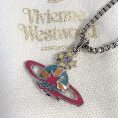 美品 Vivienne Westwood ネックレス オーブ マルチカラー 箱付 - メルカリ