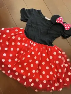 ディズニー　ミニーちゃん　ドレスワンピース　カチューシャ　コスチュームハロウィン