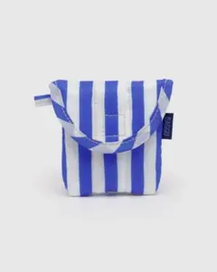 "BAGGU" イヤホンケース　Air Pods ケース　ブルーストライプ　新品のサムネイル