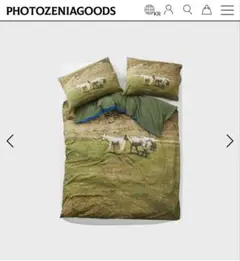 (未使用) Photozeniagoods ベッドカバーセット