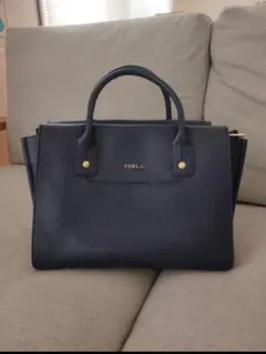FURLA 2way トートバッグ ネイビーのサムネイル