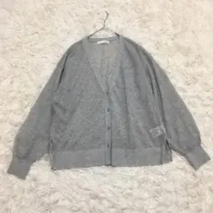 黒　キャミロングワンピ　リボン　グレー　カーディガン長袖　M コーデセット