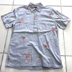 THE ONO SHIRT プルオーバー アロハシャツ 美品 ブルー Ｍのサムネイル