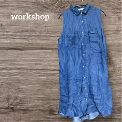 ノースリーブワンピース デニム