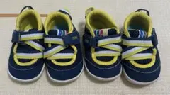 【イフミー12.5】2足セットIFMEネイビーイエロー