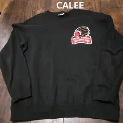 【激渋】CALEE インディアンロゴ スウェット 黒 Lサイズ ルード系のサムネイル