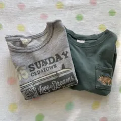 トレーナー、ロンティー2枚セット　100㎝