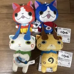 ナムコ限定 妖怪ウォッチ カバンに付けられるぬいぐるみ 4種 フルコンプ