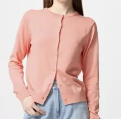 UVカットクルーネックカーディガンXL